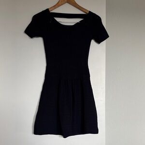 Michael Kors Navy Blue Knit Sweater Dress